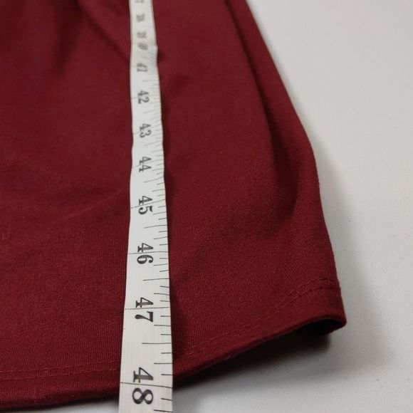 24seven Maternity Midi Dress Long Sleeve Fit and Flare Burgundy 2X NWOT - Picture 8 of 13